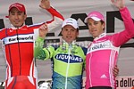 Kim Kirchen on the podium of Milano - Torino 2007